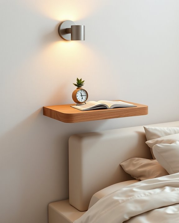 modern space saving bedside table