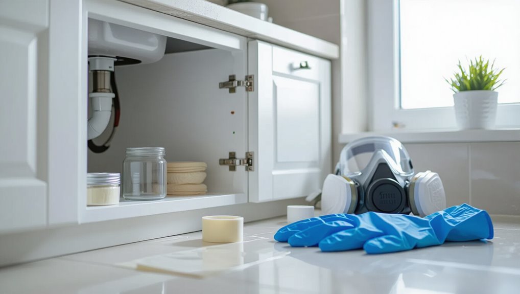 mold growth under sinks