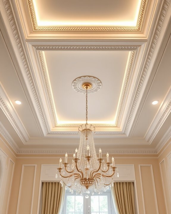 molding enhances ceiling design