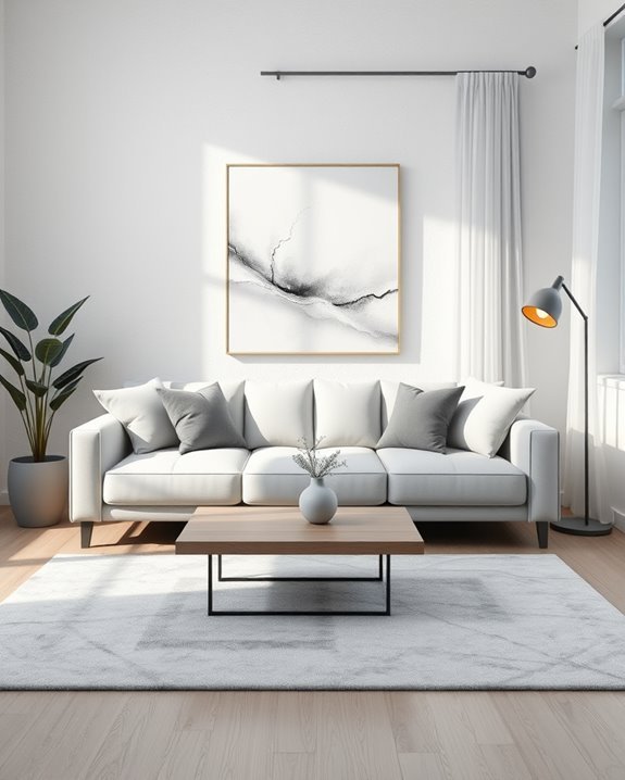 monochromatic design with texture