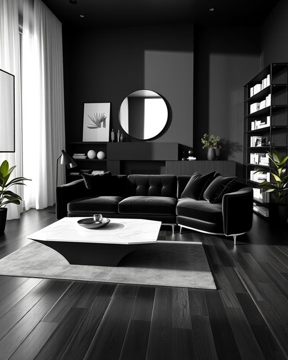 monochrome elegance and contrast