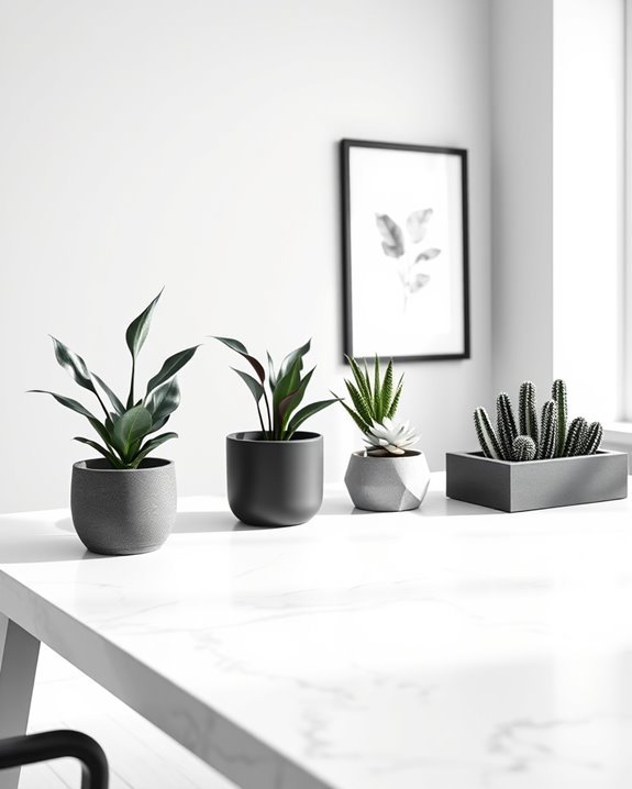 monochrome plants enhance productivity