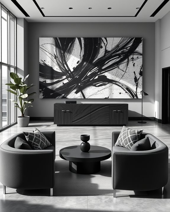 monochrome sophistication for spaces