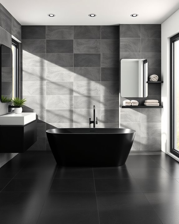 monochrome tile sophistication achieved