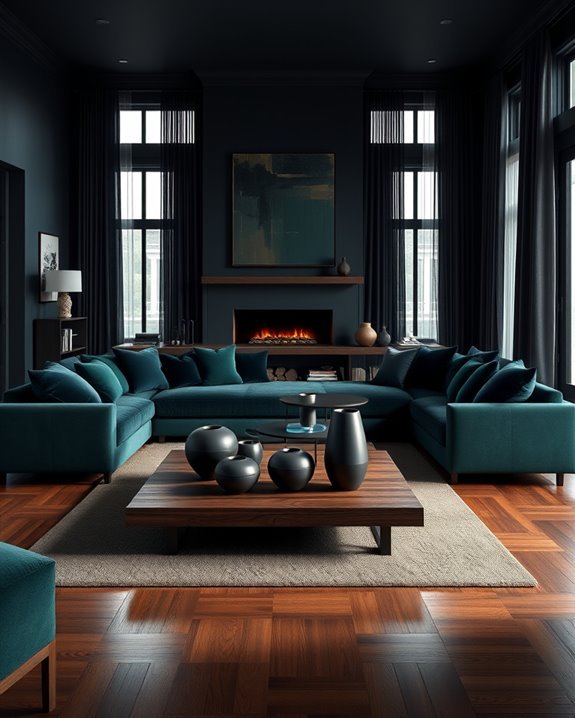 moody dark color palettes