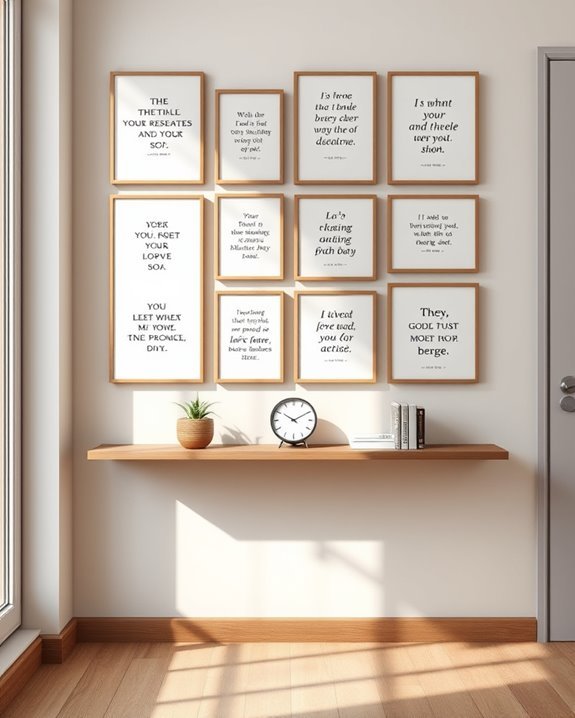 motivational quote wall design