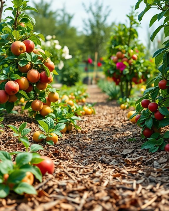 mulching enhances fruit plant health