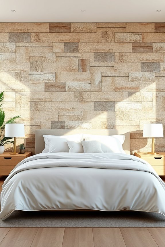 natural stone bedroom retreat