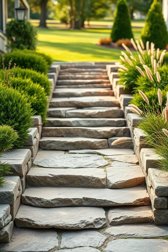 natural stone pathway enhancement