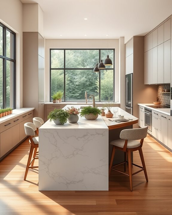 natural textures and greenery