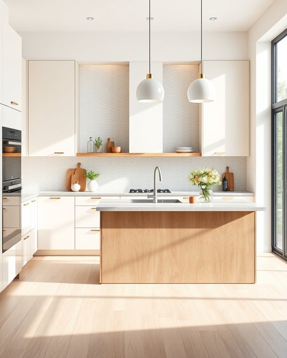 natural wood kitchen accents