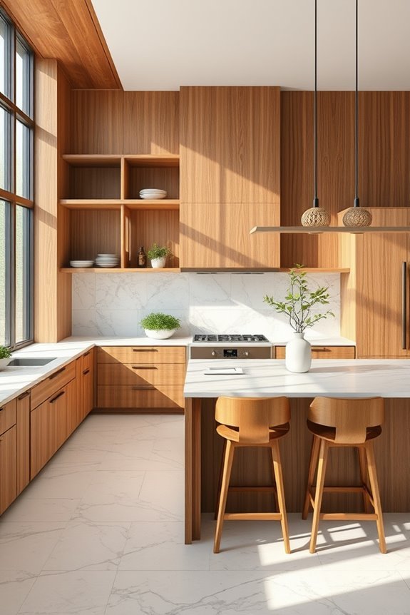 natural wood kitchen aesthetics