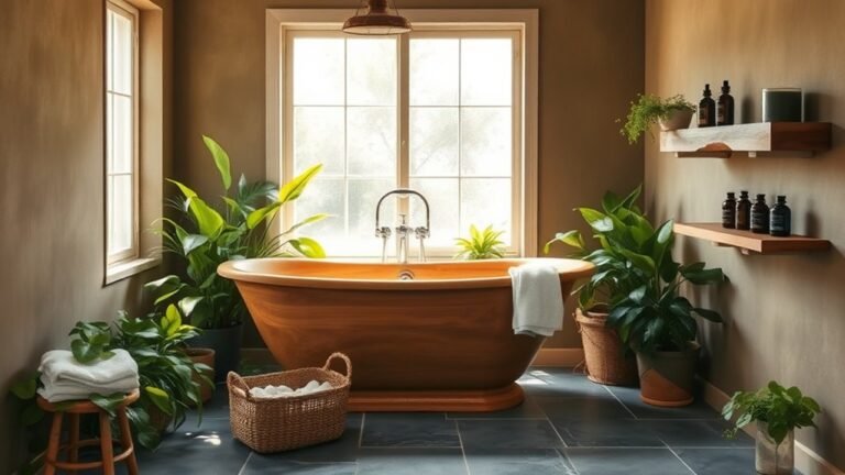 nature inspired bathroom decor