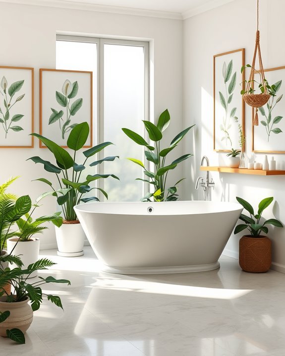 nature inspired bathroom decor