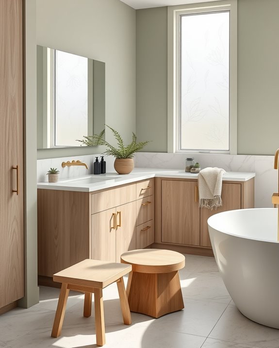 nature inspired bathroom retreat