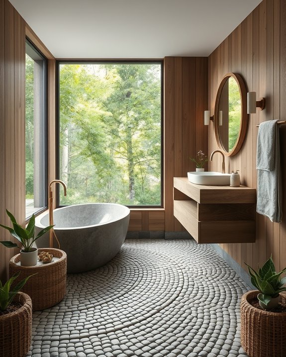 nature inspired bathroom retreat