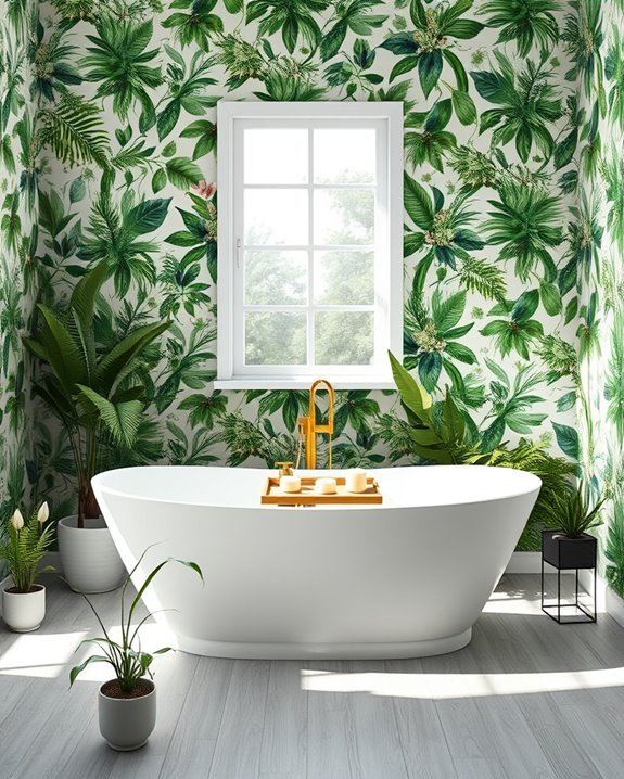 nature inspired bathroom transformation