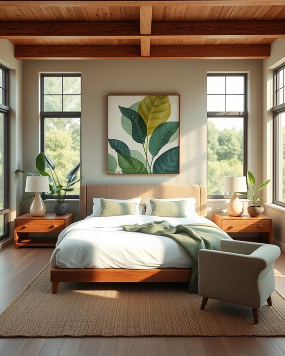 nature inspired bedroom retreat