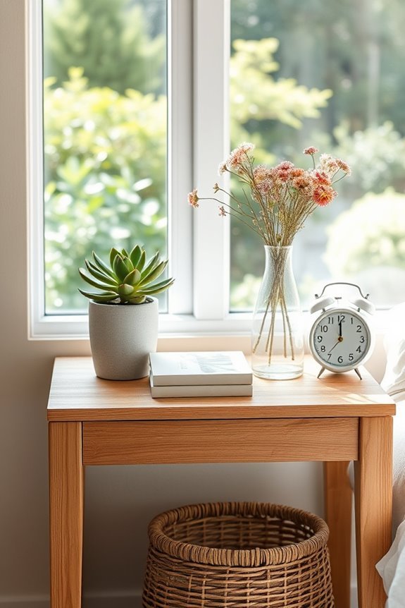 nature inspired bedside decor ideas