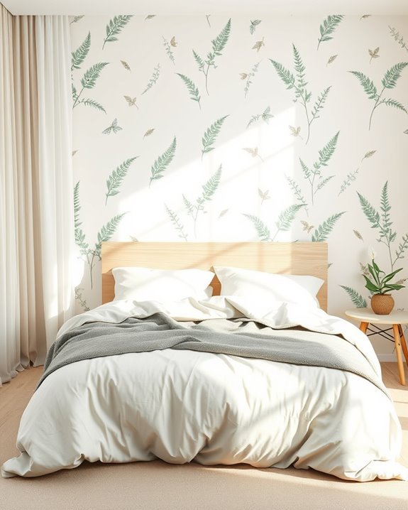 nature inspired calming bedroom decor