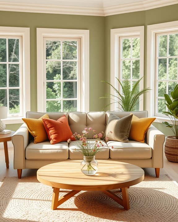 nature inspired calming color palette