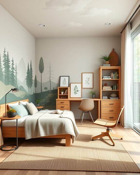 nature inspired calming decor