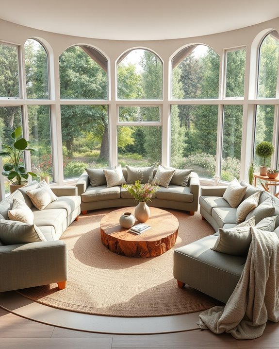 nature inspired circular decor