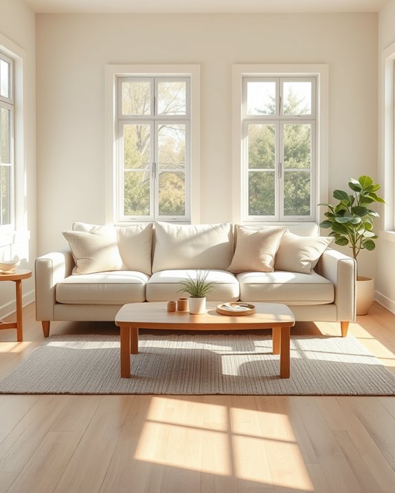 nature inspired cream decor