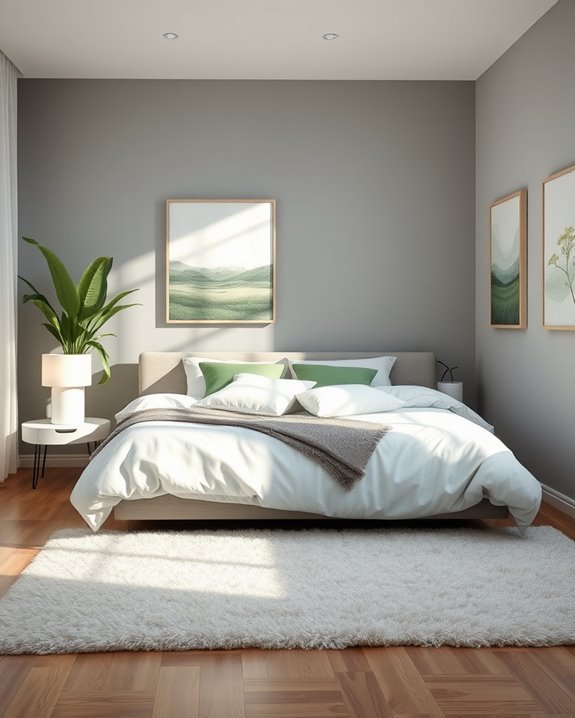nature inspired grey and green