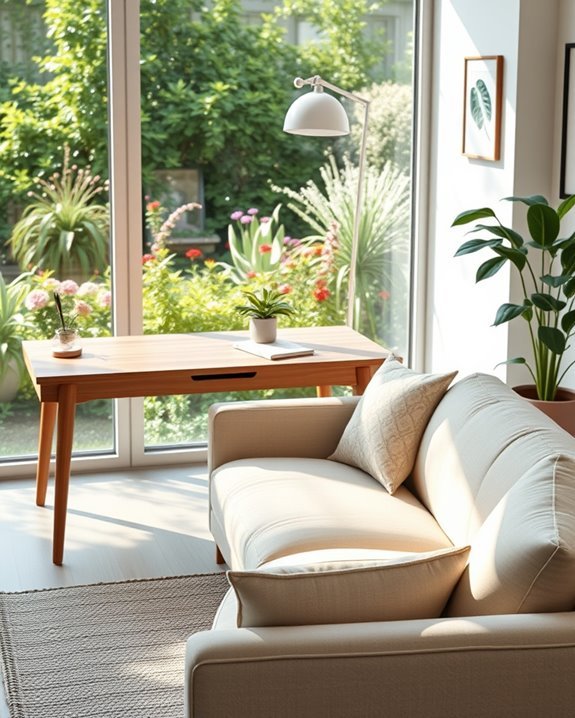 nature inspired home office decor