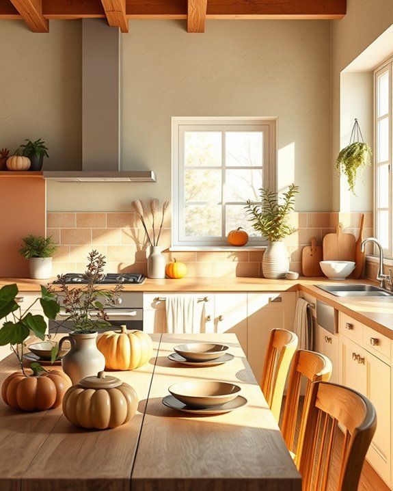 nature inspired kitchen colors