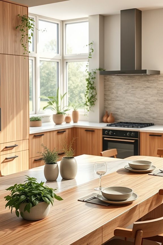 nature inspired kitchen decor