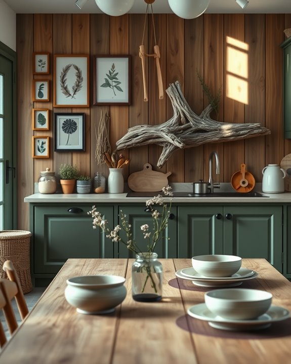nature inspired kitchen decor
