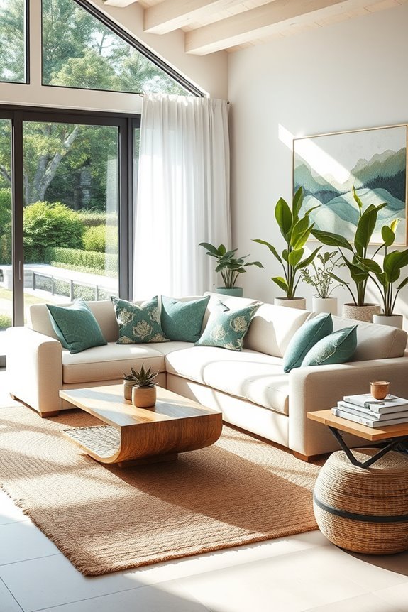 nature inspired living room decor