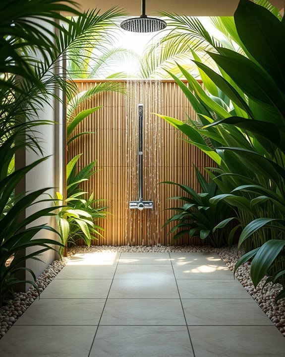 nature inspired outdoor bathing experience