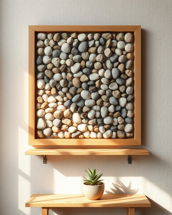 nature inspired pebble mosaics