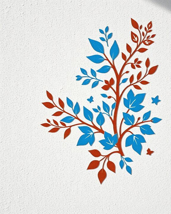 nature inspired stencil art