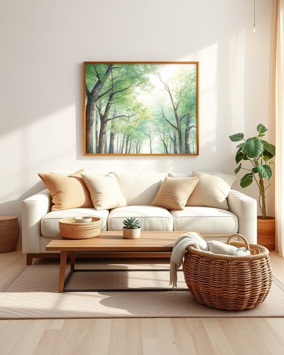 nature inspired watercolor decor