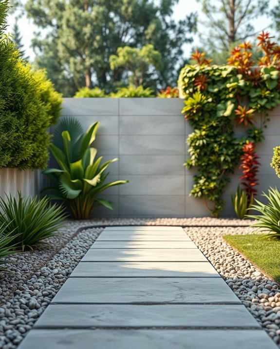 nature integrated concrete fencing