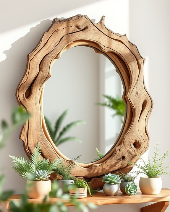 nature themed home decor mirrors