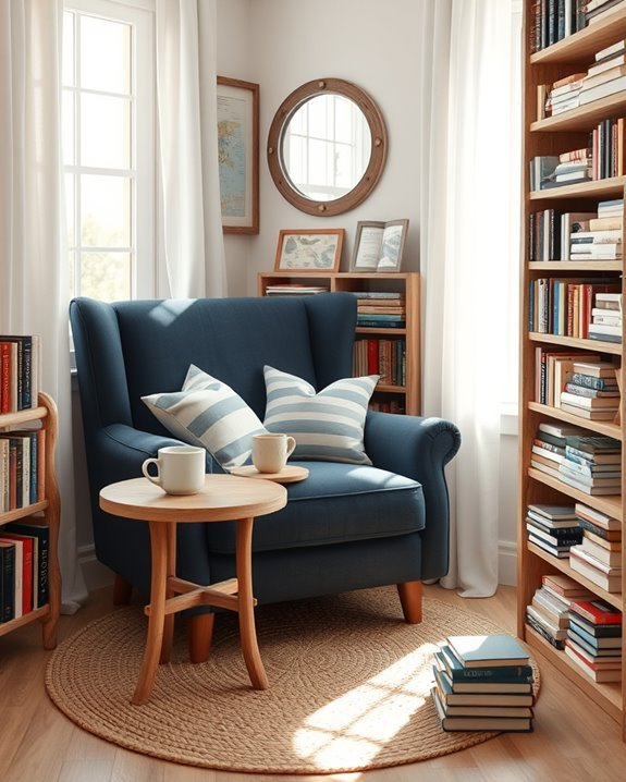 nautical reading nook design