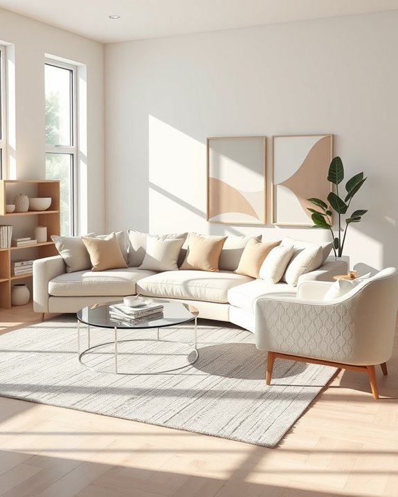 neutral colors enhance decor