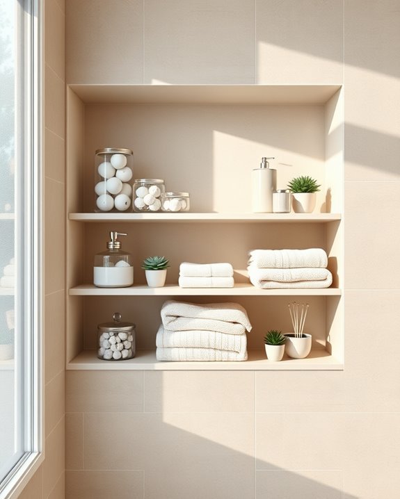 niche shelving for decor