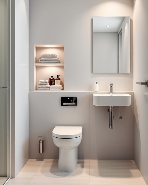 niche shelving for toiletries