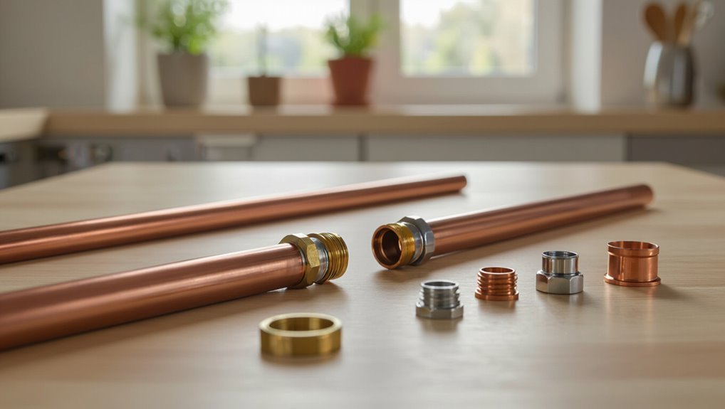 no solder copper pipe connections