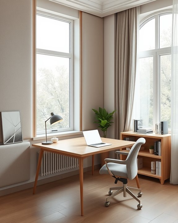 noise reducing home office features