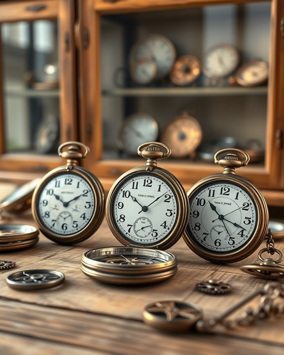 nostalgic antique watch displays