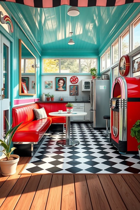 nostalgic retro diner vibes