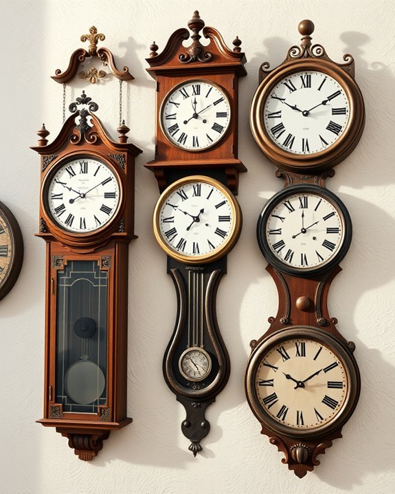 nostalgic vintage wall clocks