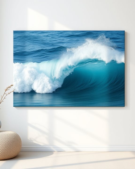 ocean inspired calming artwork